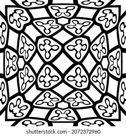 

Vector geometric seamless pattern.Modern geometric background with abstract shapes.Monochromatic Repeating Patterns.Endless abstract texture.black and white ornament for design.