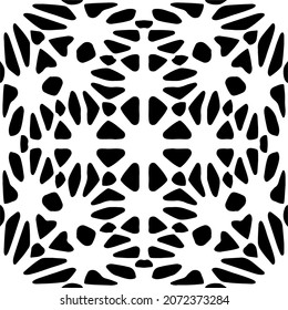 Vector geometric seamless pattern.Modern geometric background with abstract shapes.Monochromatic Repeating Patterns.Endless abstract texture.black and white ornament for design.
