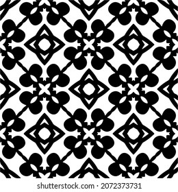 

Vector geometric seamless pattern.Modern geometric background with abstract shapes.Monochromatic Repeating Patterns.Endless abstract texture.black and white ornament for design.