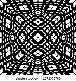 Vector geometric seamless pattern.Modern geometric background with abstract shapes.Monochromatic Repeating Patterns.Endless abstract texture.black and white ornament for design.