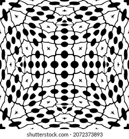 

Vector geometric seamless pattern.Modern geometric background with abstract shapes.Monochromatic Repeating Patterns.Endless abstract texture.black and white ornament for design.