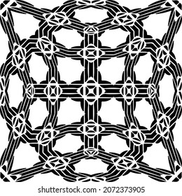 

Vector geometric seamless pattern.Modern geometric background with abstract shapes.Monochromatic Repeating Patterns.Endless abstract texture.black and white ornament for design.