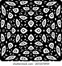 Vector geometric seamless pattern.Modern geometric background with abstract shapes.Monochromatic Repeating Patterns.Endless abstract texture.black and white ornament for design.