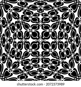 

Vector geometric seamless pattern.Modern geometric background with abstract shapes.Monochromatic Repeating Patterns.Endless abstract texture.black and white ornament for design.