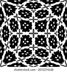 

Vector geometric seamless pattern.Modern geometric background with abstract shapes.Monochromatic Repeating Patterns.Endless abstract texture.black and white ornament for design.