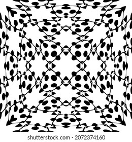 

Vector geometric seamless pattern.Modern geometric background with abstract shapes.Monochromatic Repeating Patterns.Endless abstract texture.black and white ornament for design.