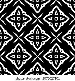 Vector geometric seamless pattern.Modern geometric background with abstract shapes.Monochromatic Repeating Patterns.Endless abstract texture.black and white image for design.