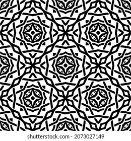
Vector geometric seamless pattern.Modern geometric background with abstract shapes.Monochromatic Repeating Patterns.Endless abstract texture.black and white image for design.