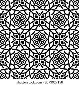 
Vector geometric seamless pattern.Modern geometric background with abstract shapes.Monochromatic Repeating Patterns.Endless abstract texture.black and white image for design.
