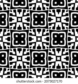 Vector geometric seamless pattern.Modern geometric background with abstract shapes.Monochromatic Repeating Patterns.Endless abstract texture.black and white image for design.