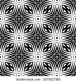 
Vector geometric seamless pattern.Modern geometric background with abstract shapes.Monochromatic Repeating Patterns.Endless abstract texture.black and white image for design.