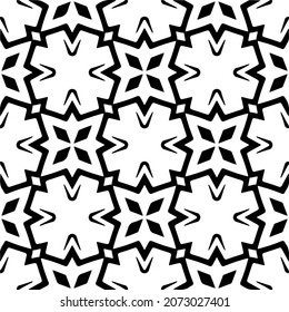 
Vector geometric seamless pattern.Modern geometric background with abstract shapes.Monochromatic Repeating Patterns.Endless abstract texture.black and white image for design.