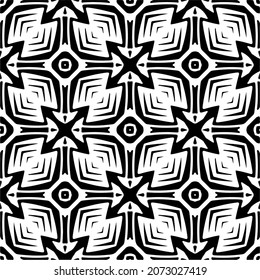 
Vector geometric seamless pattern.Modern geometric background with abstract shapes.Monochromatic Repeating Patterns.Endless abstract texture.black and white image for design.