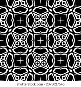 
Vector geometric seamless pattern.Modern geometric background with abstract shapes.Monochromatic Repeating Patterns.Endless abstract texture.black and white image for design.