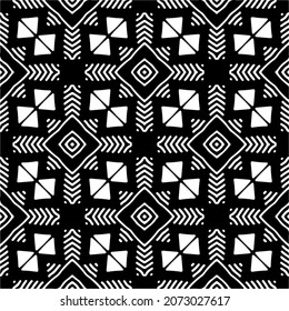 Vector geometric seamless pattern.Modern geometric background with abstract shapes.Monochromatic Repeating Patterns.Endless abstract texture.black and white image for design.