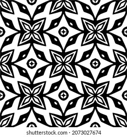 Vector geometric seamless pattern.Modern geometric background with abstract shapes.Monochromatic Repeating Patterns.Endless abstract texture.black and white image for design.