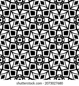
Vector geometric seamless pattern.Modern geometric background with abstract shapes.Monochromatic Repeating Patterns.Endless abstract texture.black and white image for design.
