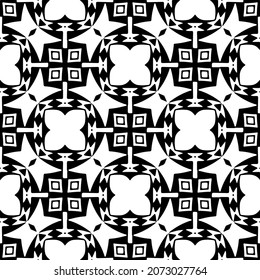 
Vector geometric seamless pattern.Modern geometric background with abstract shapes.Monochromatic Repeating Patterns.Endless abstract texture.black and white image for design.
