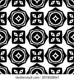 
Vector geometric seamless pattern.Modern geometric background with abstract shapes.Monochromatic Repeating Patterns.Endless abstract texture.black and white image for design.