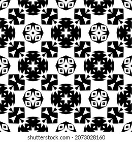 
Vector geometric seamless pattern.Modern geometric background with abstract shapes.Monochromatic Repeating Patterns.Endless abstract texture.black and white image for design.