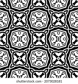 
Vector geometric seamless pattern.Modern geometric background with abstract shapes.Monochromatic Repeating Patterns.Endless abstract texture.black and white image for design.
