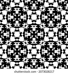 
Vector geometric seamless pattern.Modern geometric background with abstract shapes.Monochromatic Repeating Patterns.Endless abstract texture.black and white image for design.