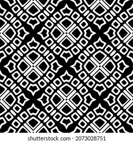 Vector geometric seamless pattern.Modern geometric background with abstract shapes.Monochromatic Repeating Patterns.Endless abstract texture.black and white image for design.
