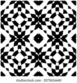 Vector geometric seamless pattern.Modern geometric background with abstract shapes.Monochromatic Repeating Patterns.Endless abstract texture.black and white image for design.