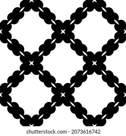 Vector geometric seamless pattern.Modern geometric background with abstract shapes.Monochromatic Repeating Patterns.Endless abstract texture.black and white image for design.