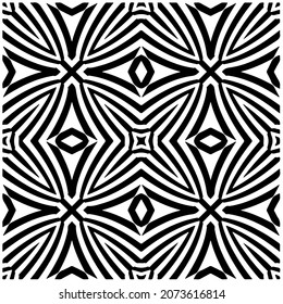 Vector geometric seamless pattern.Modern geometric background with abstract shapes.Monochromatic Repeating Patterns.Endless abstract texture.black and white image for design.