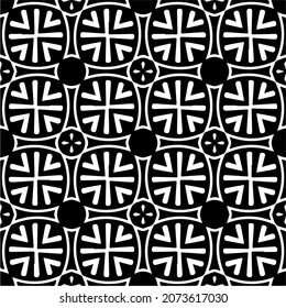 Vector geometric seamless pattern.Modern geometric background with abstract shapes.Monochromatic Repeating Patterns.Endless abstract texture.black and white image for design.