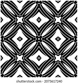 Vector geometric seamless pattern.Modern geometric background with abstract shapes.Monochromatic Repeating Patterns.Endless abstract texture.black and white image for design.
