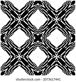 Vector geometric seamless pattern.Modern geometric background with abstract shapes.Monochromatic Repeating Patterns.Endless abstract texture.black and white image for design.