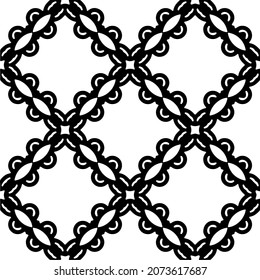Vector geometric seamless pattern.Modern geometric background with abstract shapes.Monochromatic Repeating Patterns.Endless abstract texture.black and white image for design.