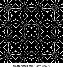 Vector geometric seamless pattern.Modern geometric background with abstract shapes.Monochromatic Repeating Patterns.Endless abstract texture.black and white ornament for design.