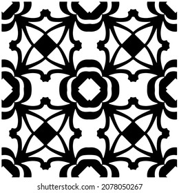 Vector geometric seamless pattern.Modern geometric background with abstract shapes.Monochromatic Repeating Patterns.Endless abstract texture.black and white image for design.