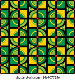 Vector geometric seamless patterns. bright colorful background. abstract textures