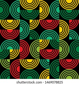 Vector geometric seamless patterns. bright colorful background. abstract textures