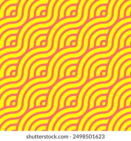 Vector geometric seamless patterns collection. Stylish of abstract colorful backgrounds