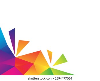 vector geometric shape abstract colorful background