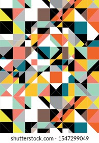 vector geometric shape, abstract colorful futuristic 3d background