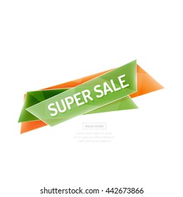 Forma geométrica vectorial y banner de promoción. Resumen del diseño universal