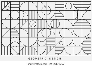 Vector geometric shape background.Vector banner line geometric illustration.