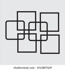 Forma geométrica vectorial. Elemento gráfico de moda para su diseño único.