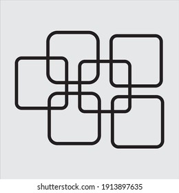 Forma geométrica vectorial. Elemento gráfico de moda para su diseño único.