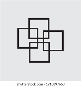 Vector geometric shape. Trendy graphic element for your unique design.