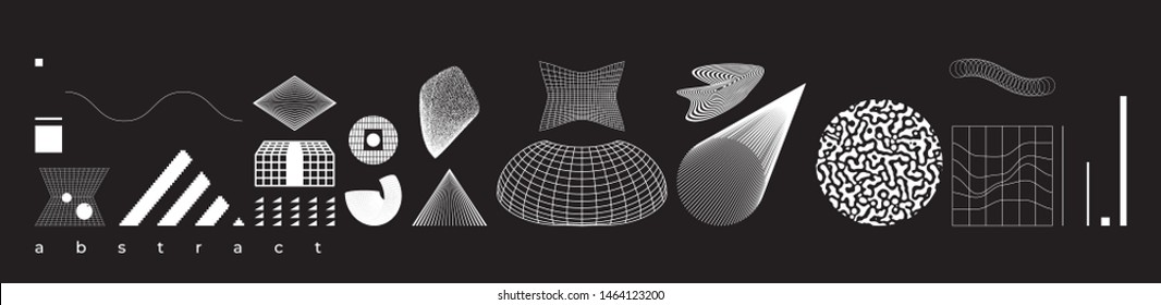 Colección Formas Geométricas Vectoras Para Conceptos De Diseño Empresarial Animación Interfaces Web
