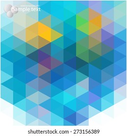 Vector geometric shapes. Colorful  background. Texture for use in the design of brochures, booklets, banners and others.