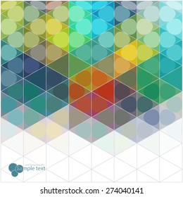 Vector geometric shapes. Colorful background. Texture for use in the design of brochures, booklets, banners and others.
