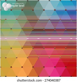 Vector geometric shapes. Colorful background. Texture for use in the design of brochures, booklets, banners and others.